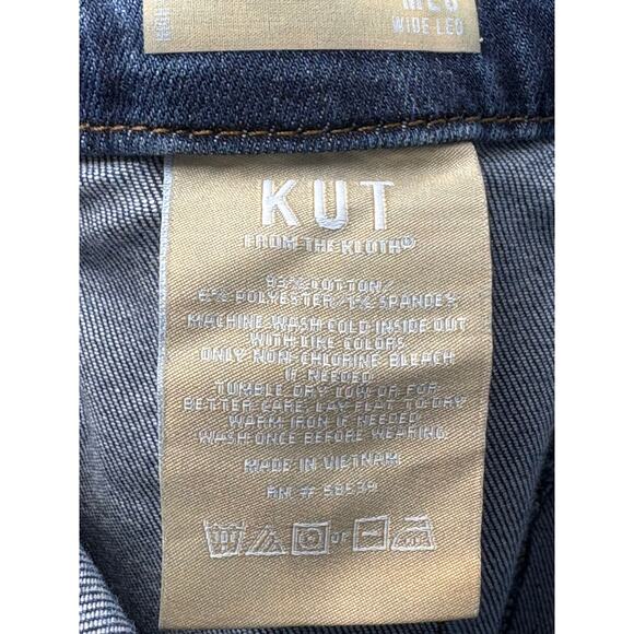 Kut From The Kloth Jeans Meg Wide Leg Front Patch Pockets Women’s Size 20 - Picture 6 of 6